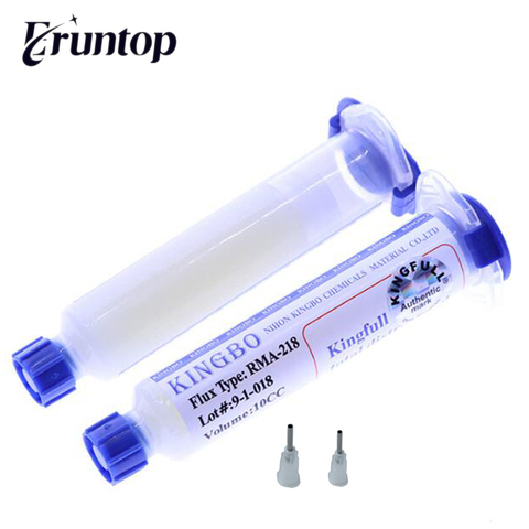 High Quality KINGBO RMA-218 10cc Solder Flux No-clean with free needle ► Photo 1/6