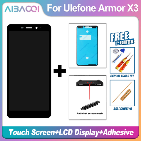 New Original 5.5 inch Touch Screen+1440x720 LCD Display Assembly Replacement For Ulefone Armor X3/Armor X5 Android 9.0 Phone ► Photo 1/6