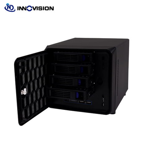 2022 New 4 Bays hot swap NAS Server Chassis With 300W 80PLUS Enhance Power Supply ► Photo 1/6