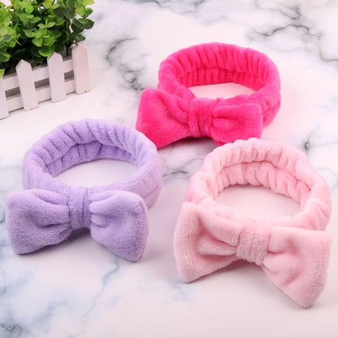 Eyelashes Extension Spa Facial Headband Pink Red Color Headbands Headwear Hair Bands Wash Face Bow Hairbands For Women Girls ► Photo 1/6