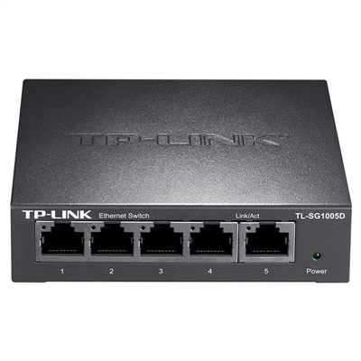 tp-link Full Gigabit Ethernet Switch TL-SG1005D Auto MDI/MDIX MAC full-duplex desktop plug and play Multiple plug power supply ► Photo 1/5