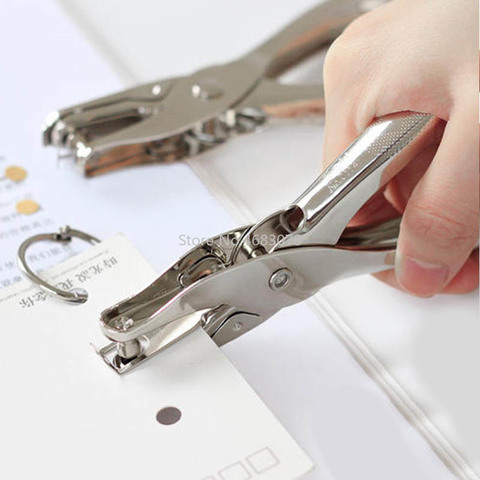 1Pcs Metal Hand-held Punch Diameter 3mm Business card Tag paper punch Pliers punch ► Photo 1/6