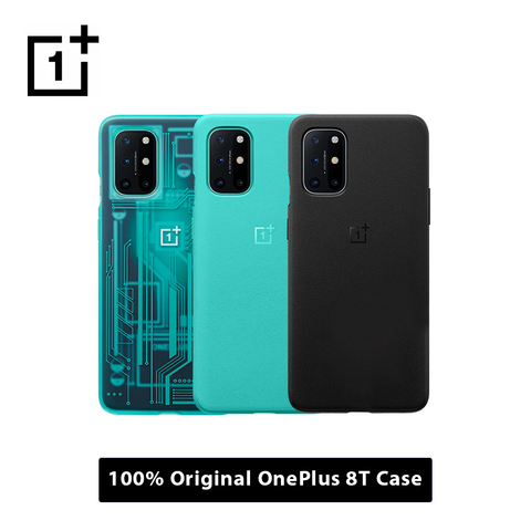【OePlus Official Produced 】OnePlus 8T 8 T Cybarpunk Phone Case Sandstone Karbon Bamper Protective Cover 3D Tempered Glass ► Photo 1/5