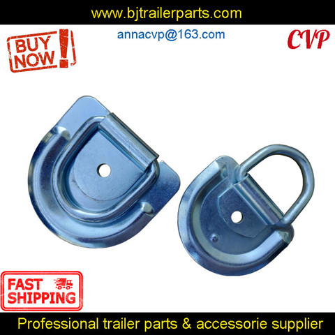 CVP Cargo Tie-down Anchors Steel D Rope Deck Lashing Ring Bolt on Trailer Truck Bike UTV RV Parts Camper Caravan Accessories ► Photo 1/6