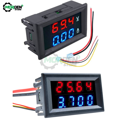 DC 100V 10A Digital Voltmeter Ammeter Dual LED Display DC Amp Volt Meter Voltage Current Tester Volt Detector ► Photo 1/6