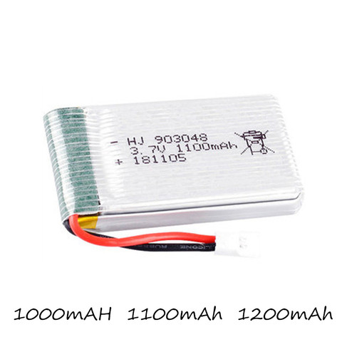 3.7V 1000mAh/1100mAH/1200mAh 20c Lipo Battery For H11D H11C RC helicopter Airplanes batteries Li-po 3.7v 903048 xh2.54 plug ► Photo 1/1