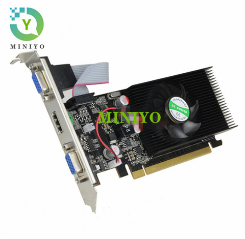 For Nvideo GeForce GT610 1GB PCI-E 16X VGA+VGA+HDMI multi-screen expansion independent display video graphics card ► Photo 1/1