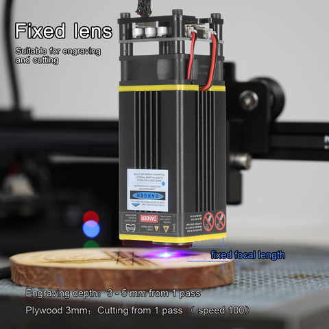 40W Laser Module Kit 448-462nm Laser Cutting Engraving Blue Light TTL Set for Laser Engraving Machine Tool All Metal Engravable ► Photo 1/6