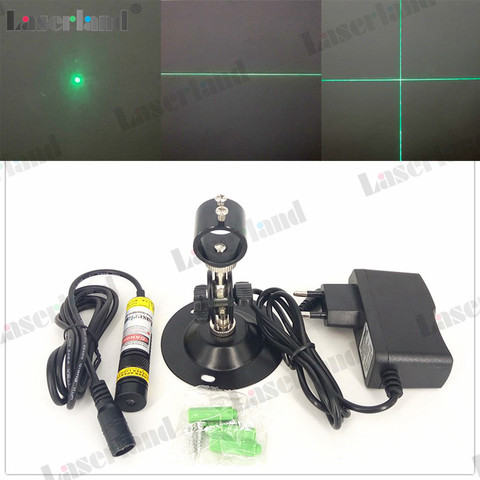 1668 510nm 515nm 520nm 10mW 30mW 80mW Dot Line Cross Green Laser Module Diode for Wood Fabric Cutting Cutter Adapter Mount ► Photo 1/3
