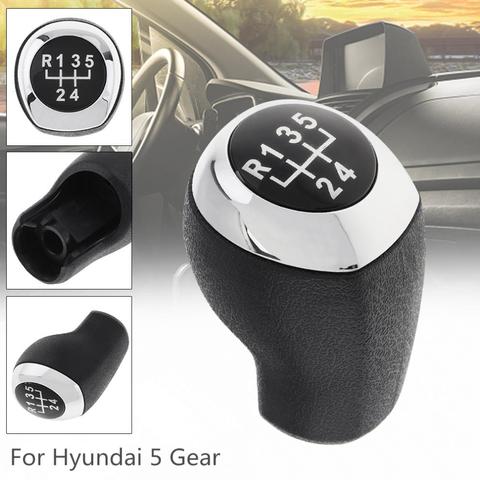 5 Speed ABS Plastic Chrome Car Manual Gear Shift Knob Handball Fit for Hyundai Accent Solaris 2011-2014 ► Photo 1/6