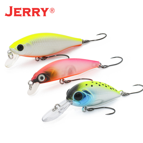 Jerry Single Hook Lure Trout Fishing Bait 1pcs Artificial Casting Perch Spinner 45S 38F 40S 50F Minnow Pecsa Fishing Tackle ► Photo 1/6