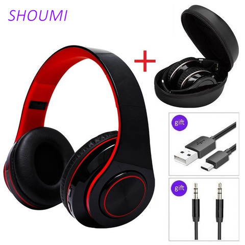 Wireless Headsets Bluetooth 5.0 Helmet Headphones Stereo Noise Cancelling Foldable Earphone with Mic For Girl Kid Music Gift B39 ► Photo 1/6