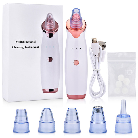Acne Pimple Removal Vacuum Suction Facial Cleaner Nose Blackhead Remover Deep Pore Diamond T Zone Beauty Tool Face Household SPA ► Photo 1/6