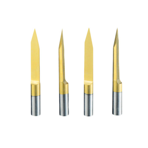 10pcs 3.175 1/8 Engraving Cutter PCB Engraving Bits CNC Router Tool V Shape Titanium milling cutter ► Photo 1/6