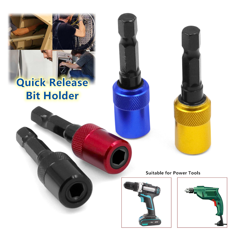 Quick Release Magnetic Bit Screwdriver Holder 1/4" Hex Shank Drill Screw Cheap 
