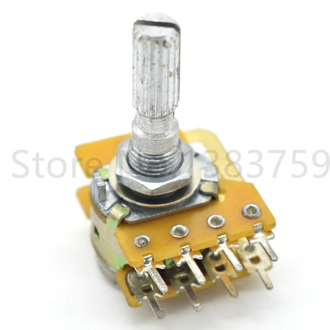 16 type B100K B50K stereo channel with tapped potentiometer flower handle length 25MM with stepping ► Photo 1/4