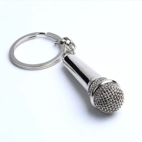 Microphone Singer Rapper Music Lover Rock N Roll BFF Best Friends Bag Charm Pendant Keychain Music Jewelry Gifts ► Photo 1/5