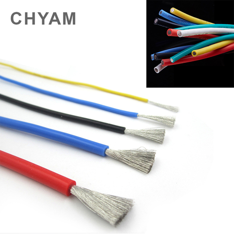 Silicone Wire Ultra Flexiable Test Line Cable 4 6 7 8 10 11 12 13 14 15 16 17 18 20 22 24 26 28 30 AWG High Temperature ► Photo 1/6