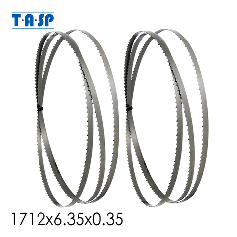 TASP 2pcs 1712x6.35x0.35mm Band Saw Blades 6 TPI for Woodworking Bandsaw Metabo Nutool Skip Draper Clark 67-3/8