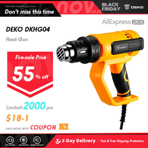 DEKO NEW DKHG04  Advanced Hot Air Gun Temperatures Adjustable  Electric Heat Gun ► Photo 1/6