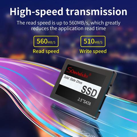 SOMNAMBULIST  Hard drive disk 120GB 240GB  480GB ssd  960GB 500G solid state drive disk for laptop desktop ► Photo 1/5