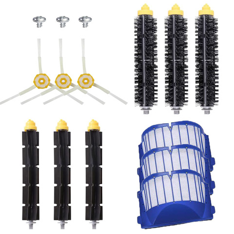 Aero Vac Filters & Beater Bristle Brushes & Side Brushes for iRobot Roomba 600 Series 620 630 650 660 680 Vacuum Cleaner Parts ► Photo 1/6