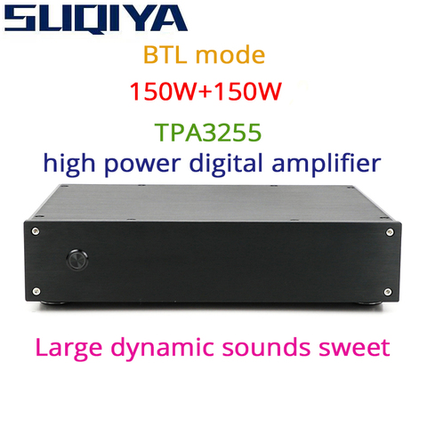 SUQIYA-150W+150W digital power amplifier TPA3255 high power pure post-stage amplifier supports XRL true balance input ► Photo 1/6