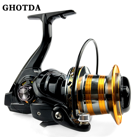 30KG Max Drag Spinning Fishing Reel With Large Spool Strong Body Saltwater Spinning Fishing Reel 9000 10000 12000 ► Photo 1/6