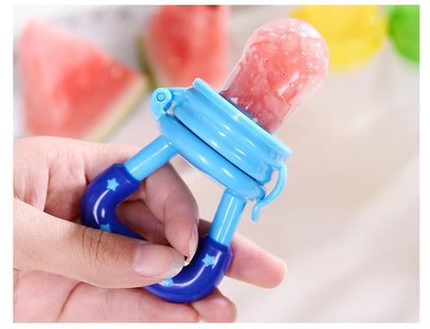 Newborn Food Supplement Bite Juice Feeder Baby Nimble Pacifier For Fruit Portable Baby Bottle Feeding Fruit Vegetable ► Photo 1/6