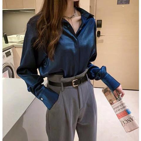 2022 spring summer autumn new women fashion casual chiffon shirt woman female OL blouse women Vq9 ► Photo 1/6