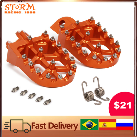 Foot Pegs FootRest Footpegs Rests Pedals For KTM SX SXF EXC EXCF XC XCF XCW XCFW 65 85 125 150 200 250 300 350 -1290 ADVENTURE ► Photo 1/6