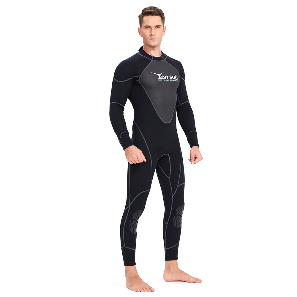 1.5mm One-Piece Long Sleeve Surf Diving Jellyfish Suit Wetsuit Swimsuit For Men 