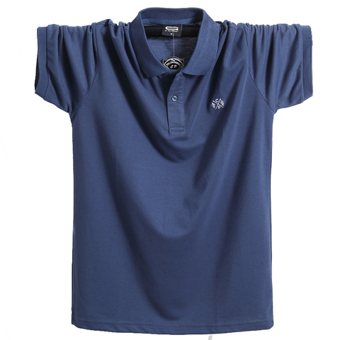 Summer Men Polo Shirt Brand Clothing Pure Cotton Men Business Casual Male Polo Shirt Short Sleeve Breathable Soft Polo Shirt 5XL ► Photo 1/6