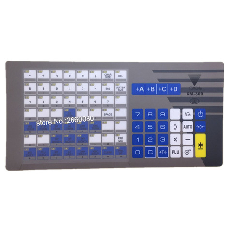 Original SM300 Keyboard Film English Version for DIGI SM300P Balance Scale SM-300P Panel 56 Keys Key Sheet ► Photo 1/3