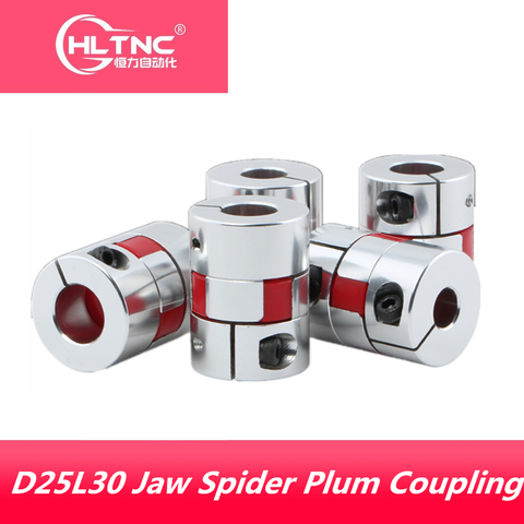 Coupler 4pcs/lot 4/ 5/6/6.35/8/9.5/10/12mm  three aluminum jaws Flexible  Shaft Coupler for stepper motor and ball screw for CNC ► Photo 1/5