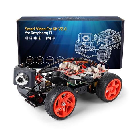 SunFounder App Remote Controlled Robot For Raspberry Pi Model 4B 3B+ B 2B Smart Video Car Kit V2.0 RC Car (RPi Not included) ► Photo 1/6