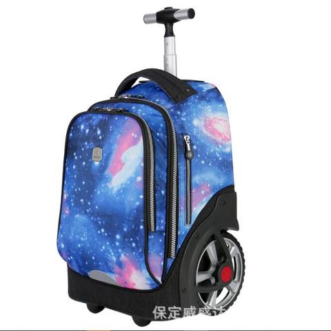 large wheels School Rolling backpack Bags for teenagers travel trolley bag Children wheeled backpack bags for travel bag wheels ► Photo 1/6