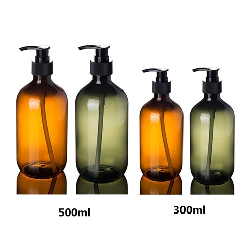 300/500ml Plastic Lotion Shampoo Shower Gel Holder Soap Dispenser Empty Bath Pump Bottle Essential oil bottle Hot selling ► Photo 1/6