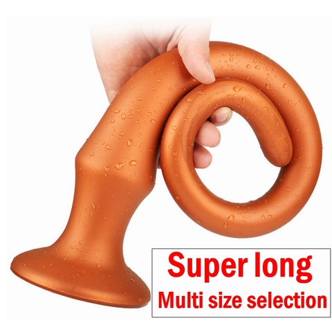 Anal Stimulation Super Long Silicone Anal Plug Soft Butt Plug Sex Toy For Women Men Prostate Massager Dildo Anus Dilator ► Photo 1/6