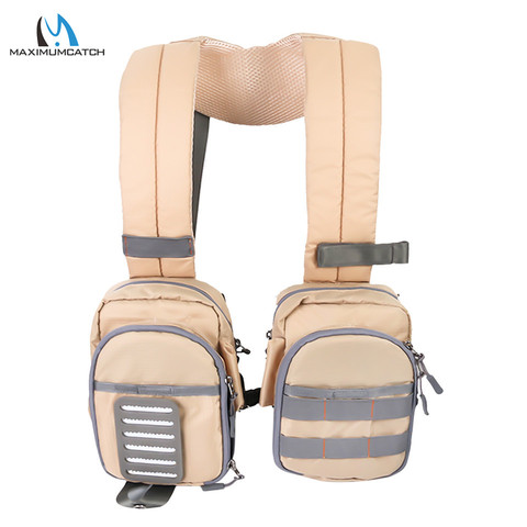 Maximumcatch Compact Fly Fishing Vest Light Weight Adjustable Chest Pack for Men Women Outdoor Fishing Vest ► Photo 1/6