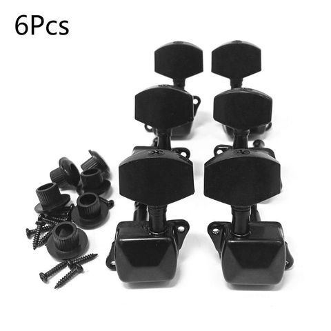 6PCS Guitar String Tuning Peg Metal Semi-Closed Button Tuner for Electric Guitar ► Photo 1/6