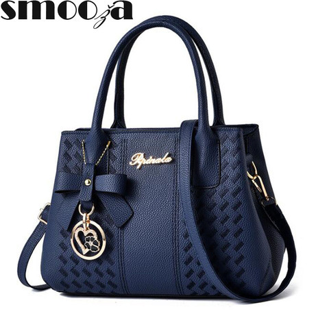 SMOOZA Women's Handbag Female Leather Shoulder Bag Luxury Handbags Women Bags Designer Women Bag Over Shoulder Sac A Main ► Photo 1/6