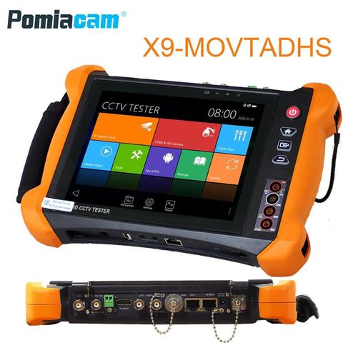 X9MOVTADHS 8inch Touch Screen CCTV Analog Video HD 1080P IP Camera Wifi Tester POE UTP 5MP AHD 8MP CVI 8MP TVI camera tester ► Photo 1/6