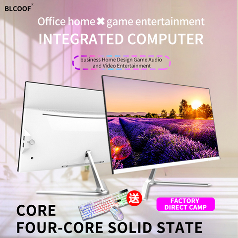 all-in-one computer Ultra-thin 19 inch monitor core i3 office home Desktop PC Factory Price mainframe complete set support wifi ► Photo 1/6