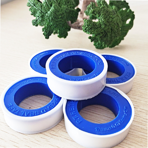 10pcs 10M/roll white industrial sealing tape PTFE raw material tape plumbing fittings water sealing pipe thread sealing ► Photo 1/1