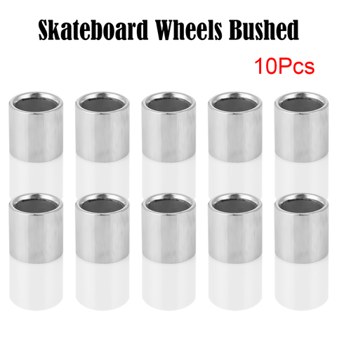 10 PCs Skateboard Wheels Bushed Bearing Spacer Skating Spacers Bushing Scooter Wheel Replacement Roller Skates Bearing Bushing ► Photo 1/6