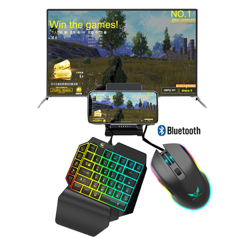 3 In 1 PUBG Controller Mobile Gamepad Cooler Fan Gaming Keyboard Mouse Converter Bluetooth For IOS Android Phone PUBG Adapter ► Photo 1/6