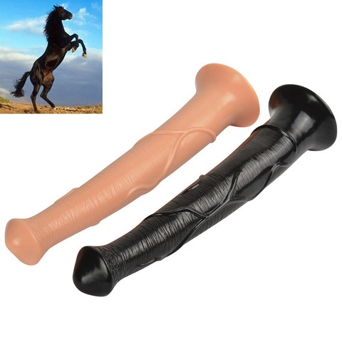 New 42x6.5cm super big dildo sex toys for woman huge suction cup, Realistic horse dildo conslador large flesh black dildo animal ► Photo 1/1