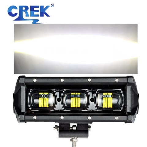 CREK 8 15 21 28 34 41 47 53 Inch Flood Beam Offroad LED Work Light Bar 4wd SUV ATV LED Bar For Pickup 4WD 4x4 UTV Offroad Truck ► Photo 1/6