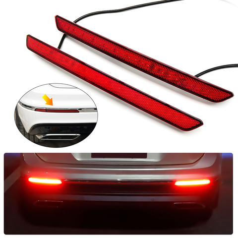 For VW Volkswagen Tiguan 2 II MK2 AD/BW 2017 - 2022 LED Tail Rear Bumper Dynamic Turn Signal Light Reflector Fog Braking Light ► Photo 1/6